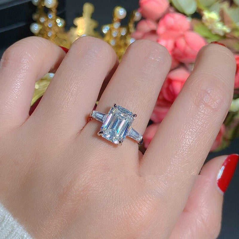 Lakshmira Silver Plated Anti Tarnish Silver Rectangular Ring