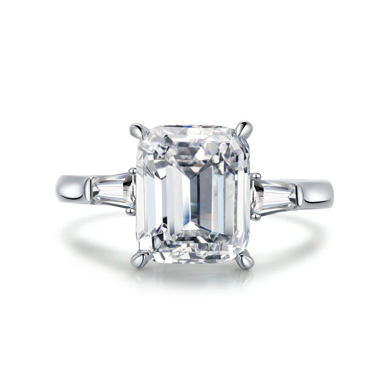 Lakshmira Silver Plated Anti Tarnish Silver Rectangular Ring